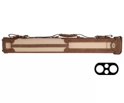 Elite 2x2 Vintage Leather Cue Case Chestnut