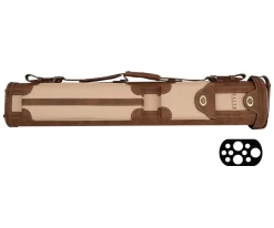 Elite 3x7 Vintage Leather Cue Case Chestnut