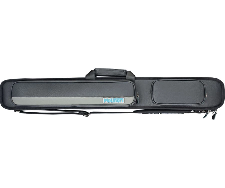 Molinari 2 Butt 4 Shaft Black/Grey Hybrid Cue Case