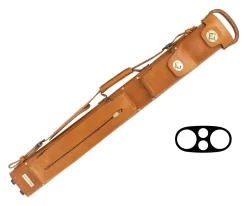 Tango Pampa Tan 2 Butt 2 Shaft Leather Cue Case